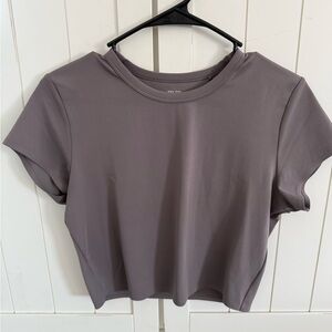 Uniqlo Women's Short Sleeve Tee in Taupe
